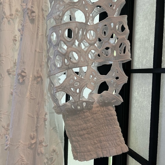 BOSTON PROPPER S Maxi Dress Boho Fairy Core Beach Core Lace Overlay light weight - Picture 4 of 7